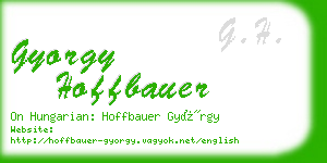 gyorgy hoffbauer business card